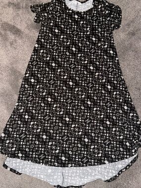 LuLaRoe Black and White Geometric Carly Dress